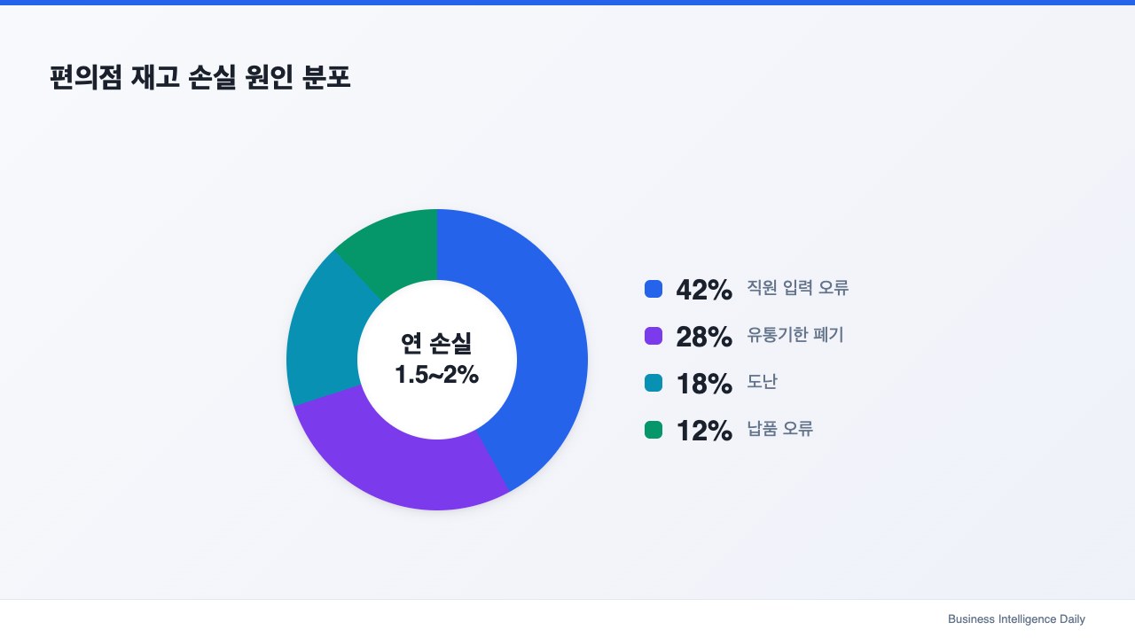 편의점 재고 손실 원인 분포