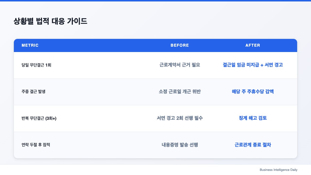 상황별 법적 대응 가이드