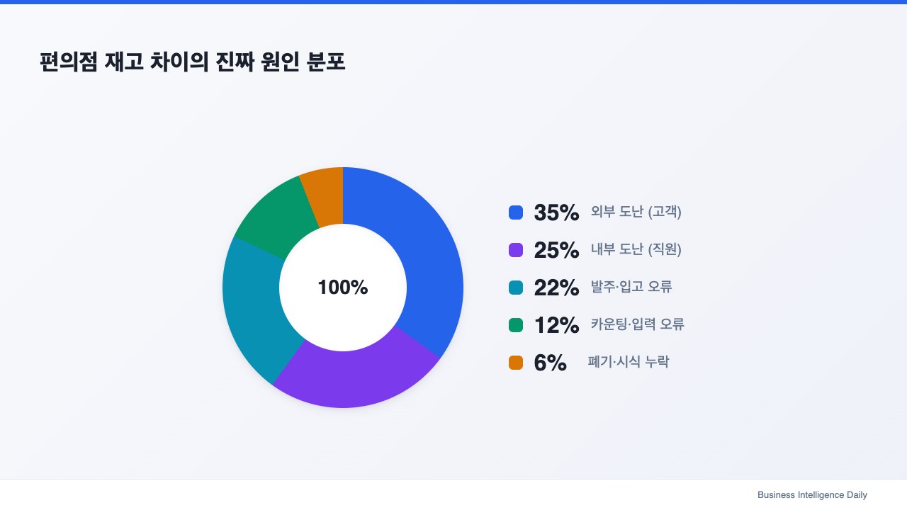 편의점 재고 차이의 진짜 원인 분포
